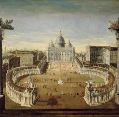Ansicht von St. Peter, Rom, 1665 von Italian School